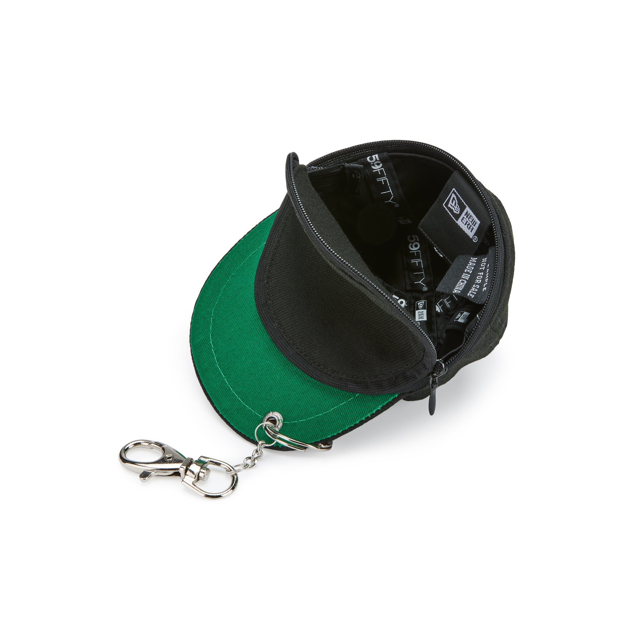 Mini MoMA Baseball Cap Keyring Pouch - Black
