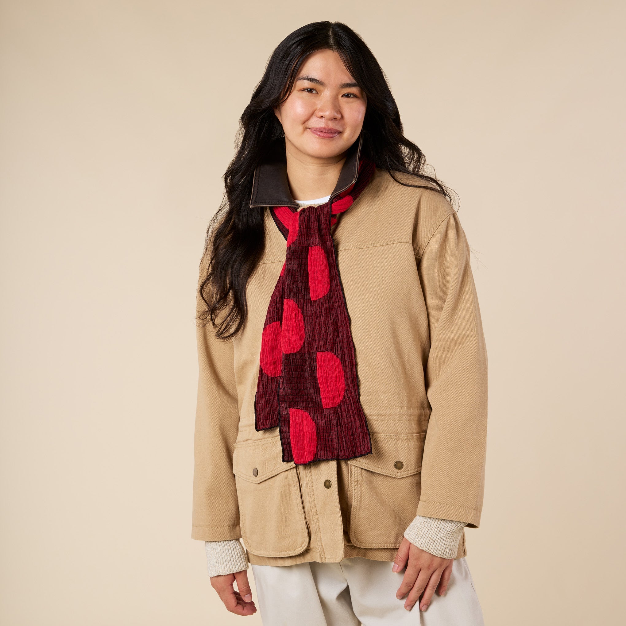 Nuno Pockets Cotton-Blend Scarf