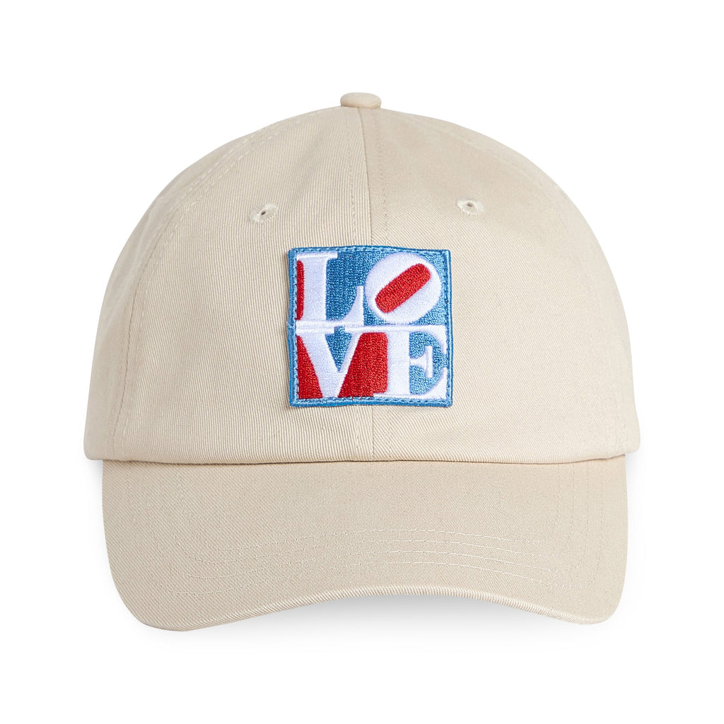 Robert Indiana LOVE Cotton Canvas Baseball Cap - Ivory