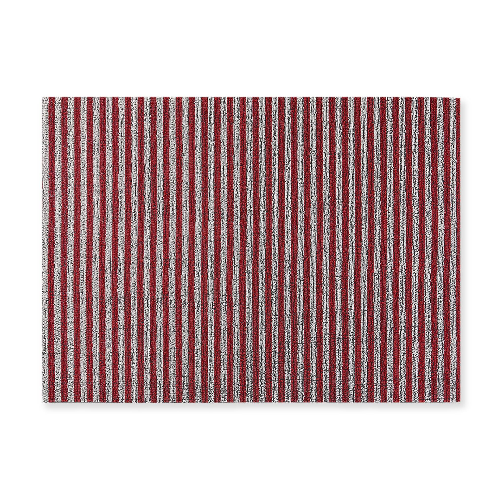 Chilewich Breton Stripe Shag Mat - Candy