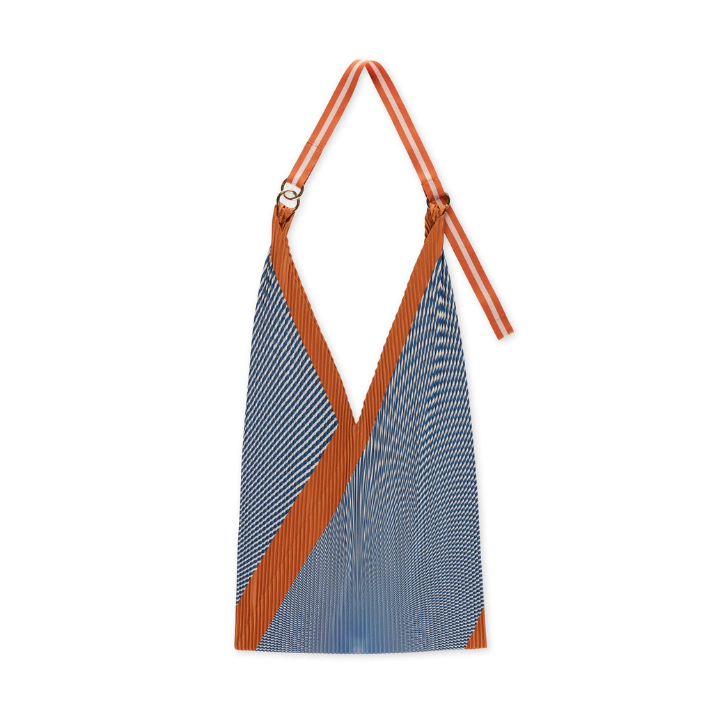 Pleated Recycled Polyester Y Bag - Anna Rust