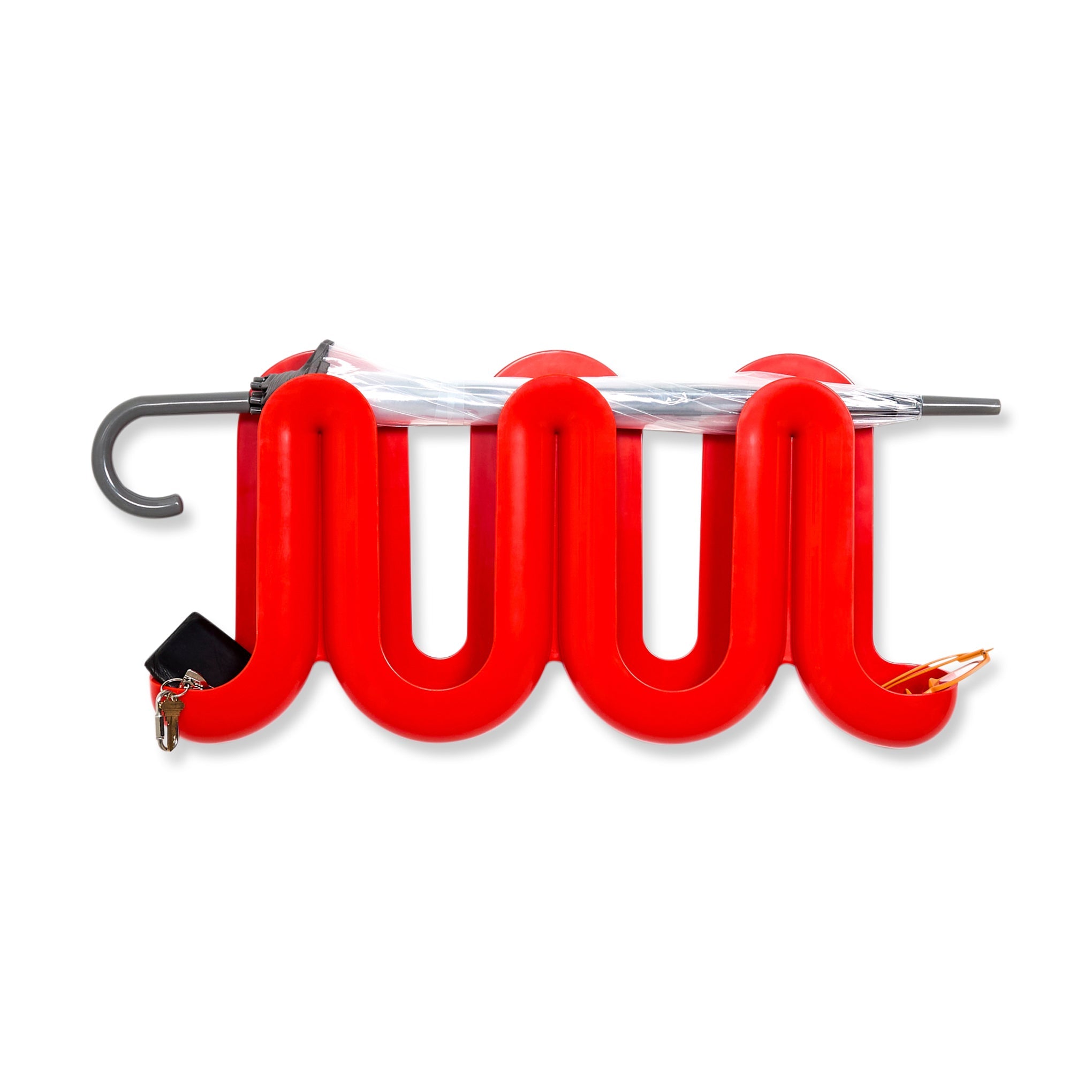 Swell Coat Rack &amp; Wall Organizer - Cream