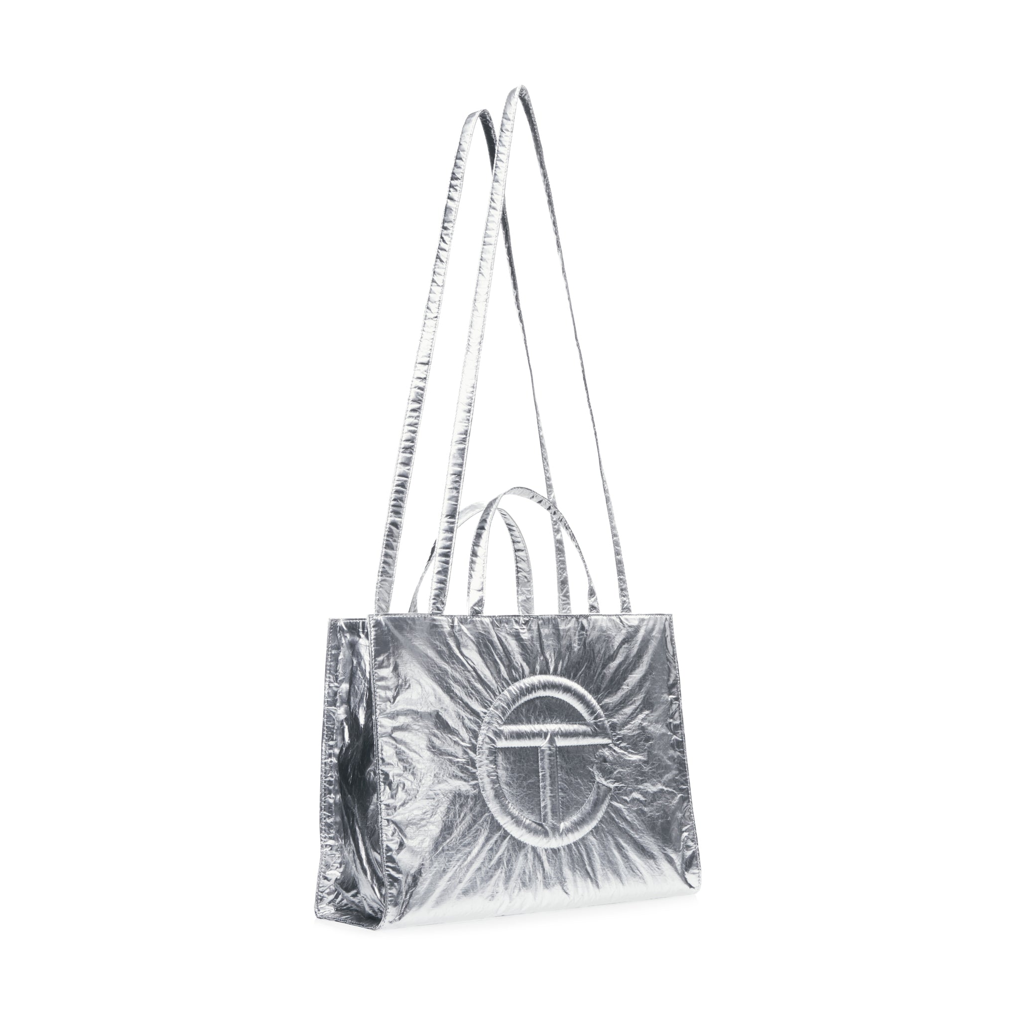 Telfar Tyvek Shopping Bag - Silver