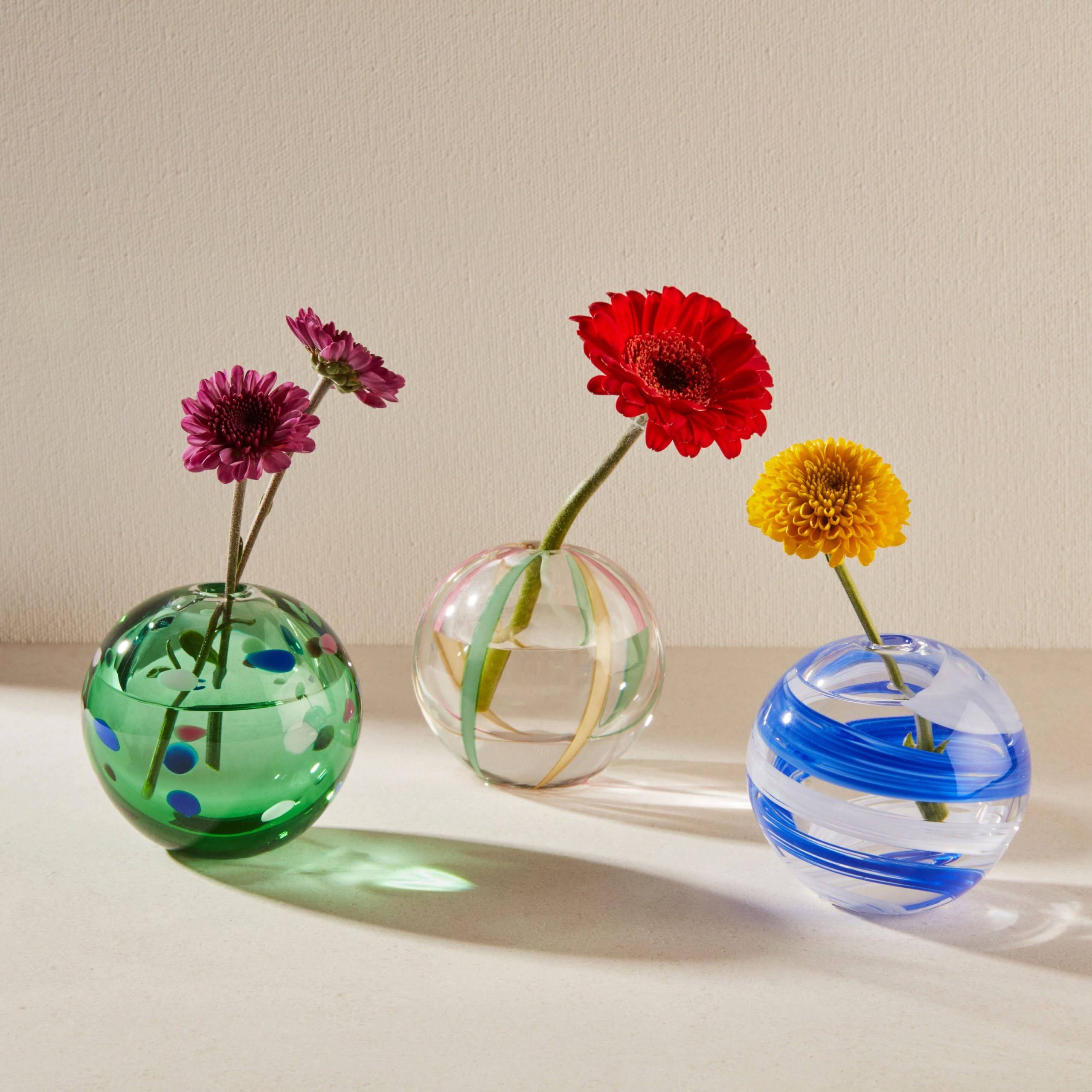 Hana Glass Bud Vase - Green
