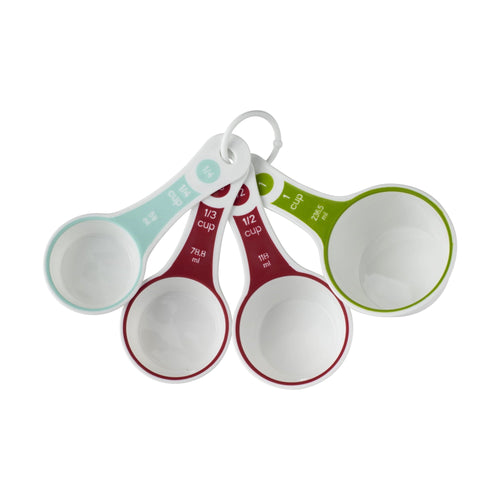 (3 pack) 4-Piece Measuring Cups Set, Multicolor