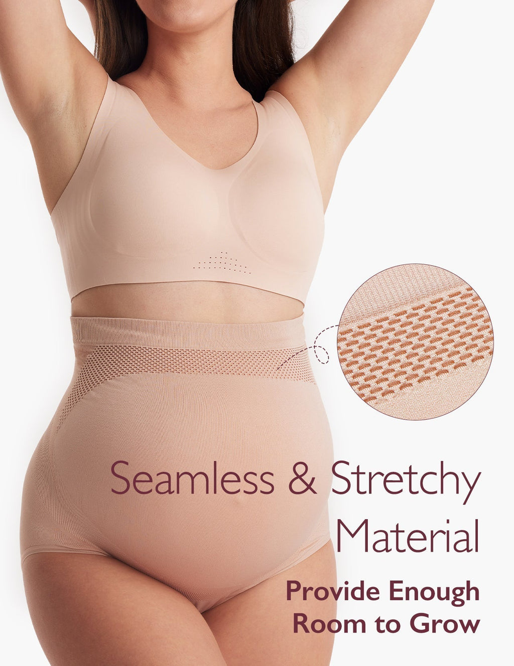 Ergonest Maternity Belly Band & High Waist Pregnancy Underwear &  Pregnancy Wedge Pillows Bundle