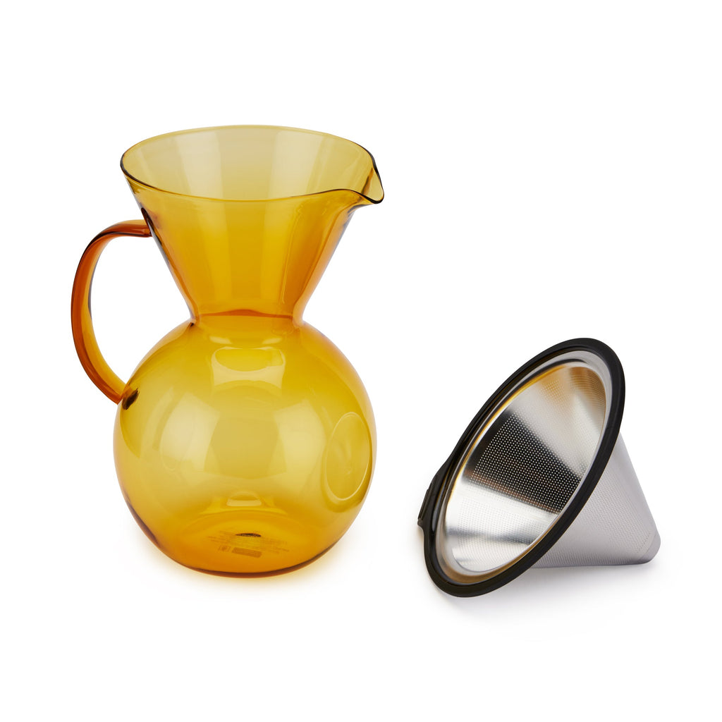 Bodum Glass Pour-Over Coffee Maker - Yellow