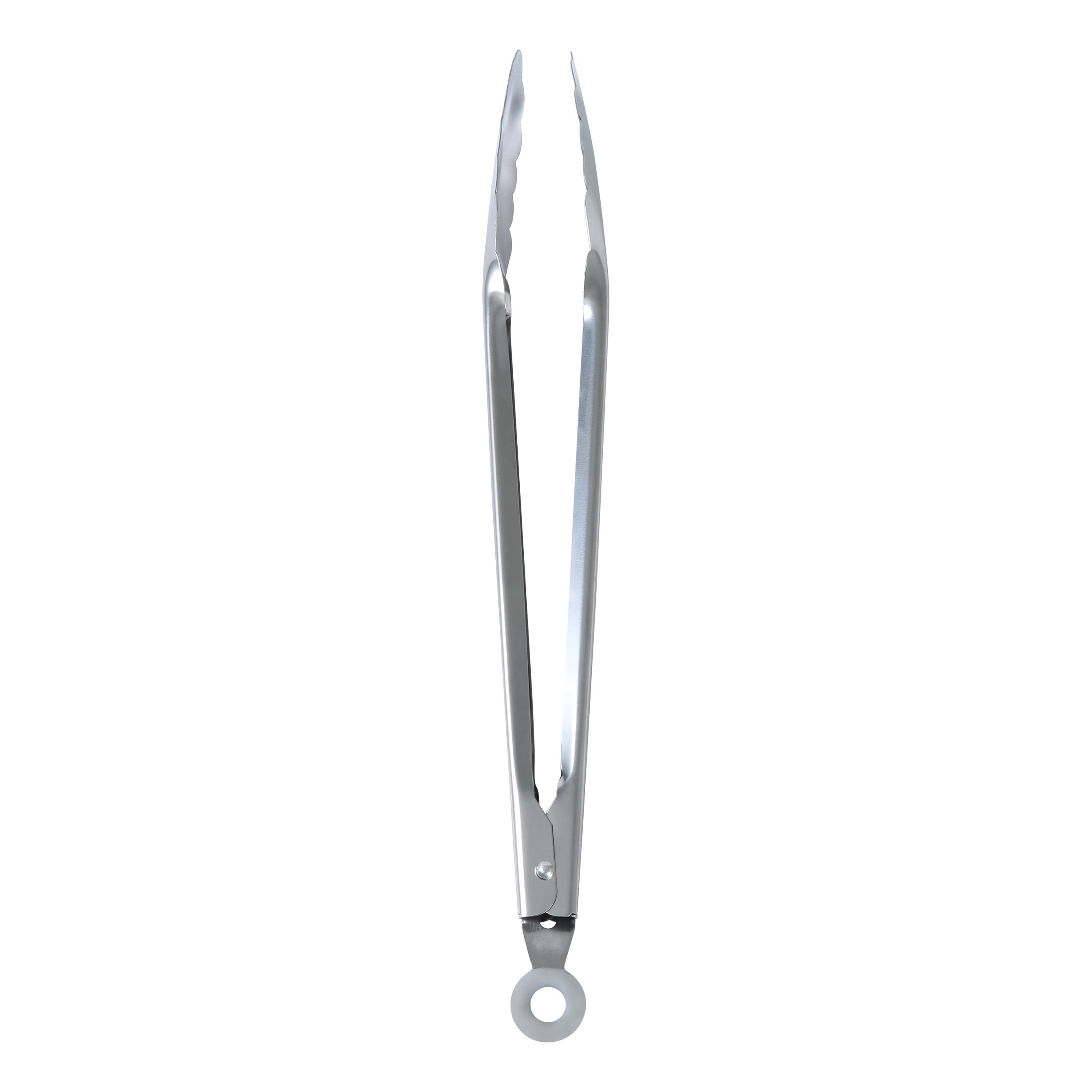 12 Inch Stainless Steel Locking Cooking Tongs with Lock Function - Silver