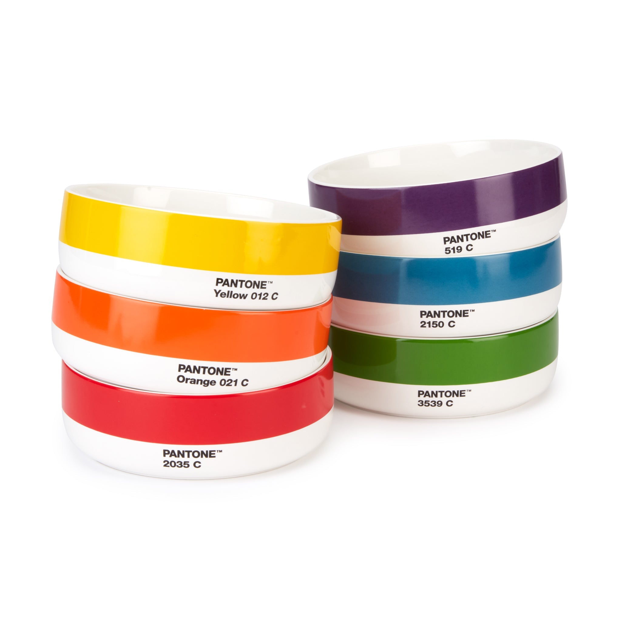 Pantone Ceramic Bowls - Set of 6