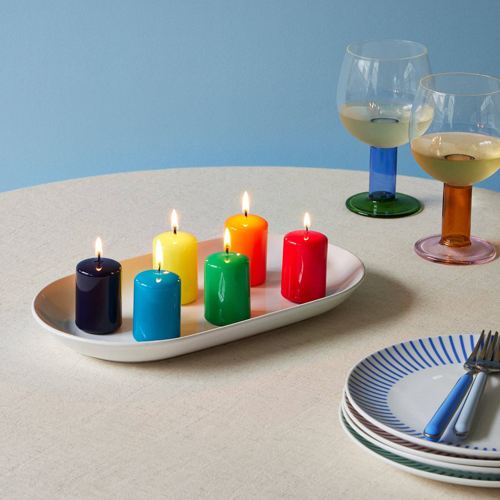 Short Pillar Candle - Set of 6