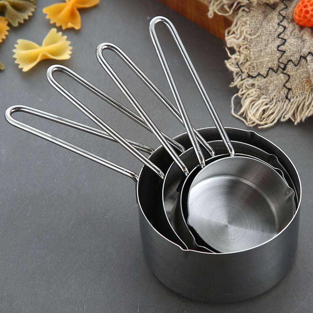 Stainless Steel Measuring Spoons Baking Tools Kitchen Cup Seasoning Scale (1/4cup 60ml) Creamer