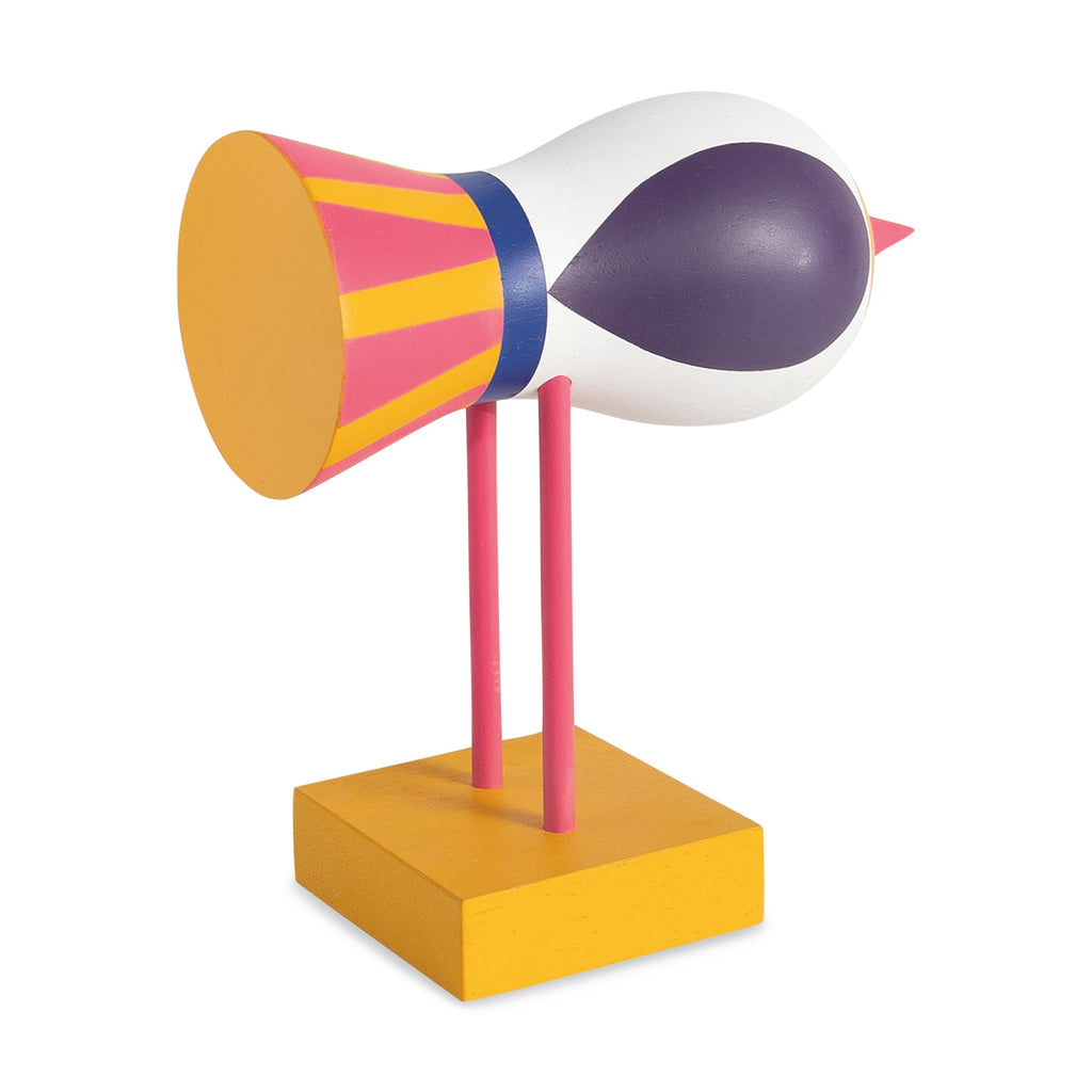 Lisa Larson Wooden Bird Object - Yellow Base