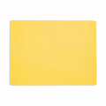 Dual-Sided Recycled Leather Placemat - Yellow/ Light Grey
