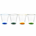Color Accent Drinking Glasses - Set of 4 - Tall