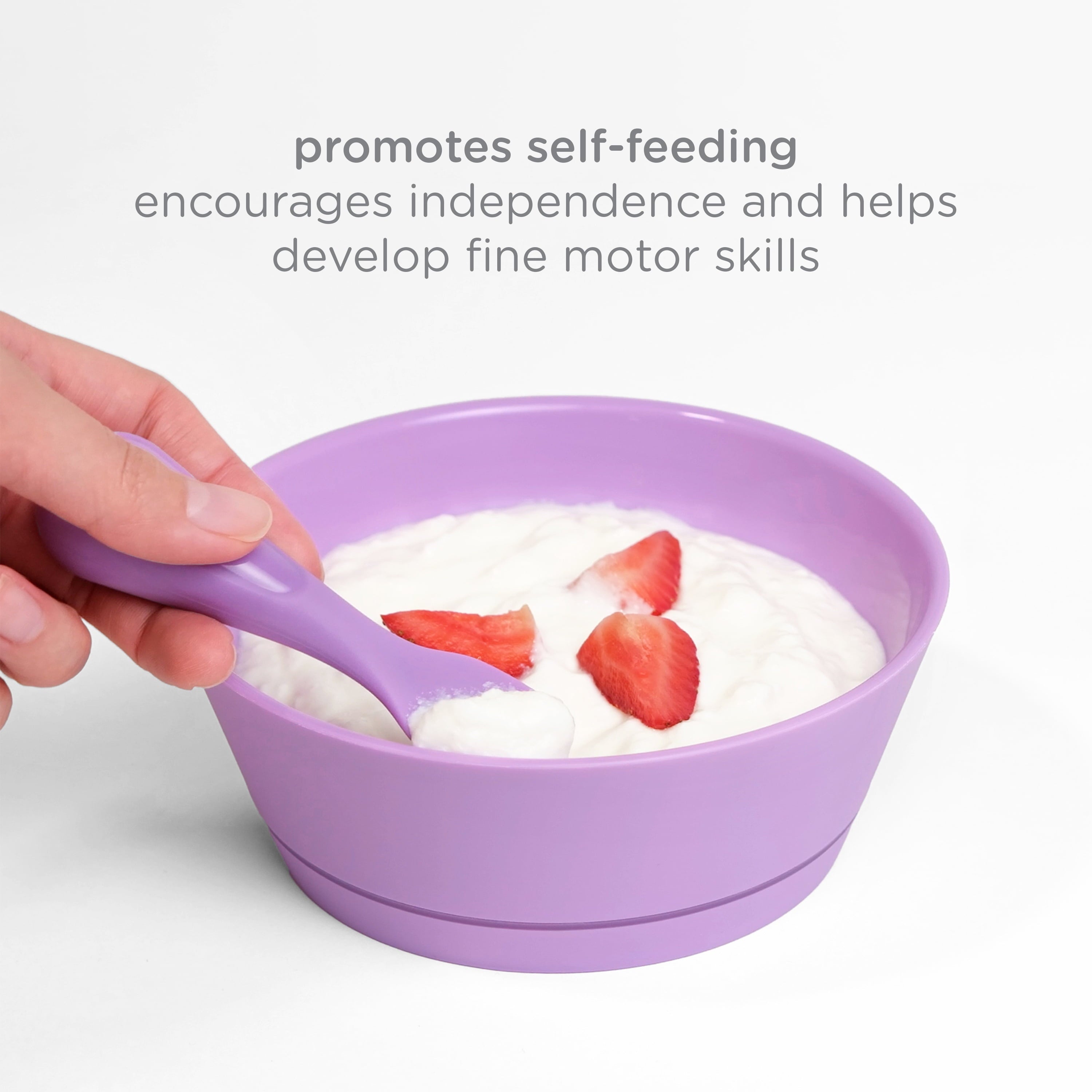 Silicone Toddler Training Spoons, Baby, Silicone Flatware Sets, 3 Pack