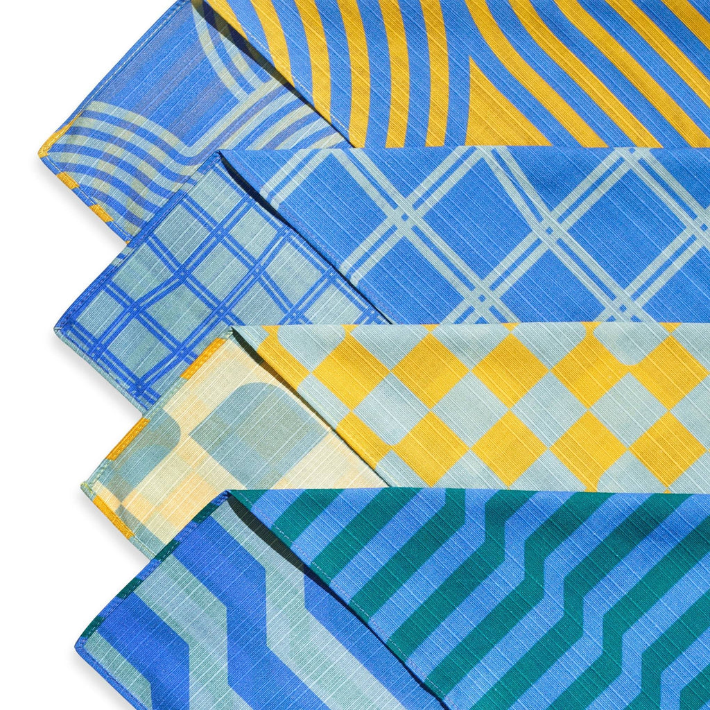 Tortuga Forma Double-Sided Cotton Napkins - Set of 4