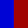 Color Accent Red Wine Glasses - Set of 2 - Blue/ Red Orange