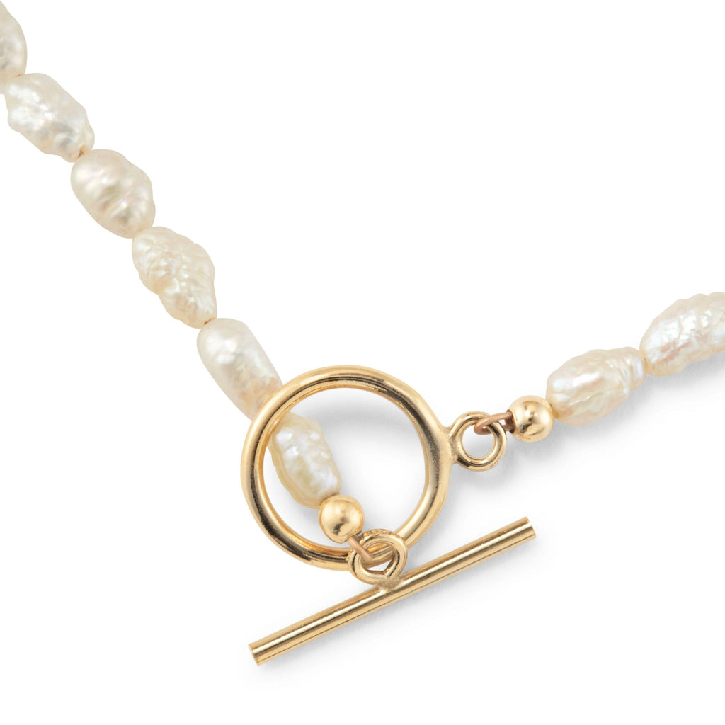 Yam Japanese Rice Pearl Choker Necklace