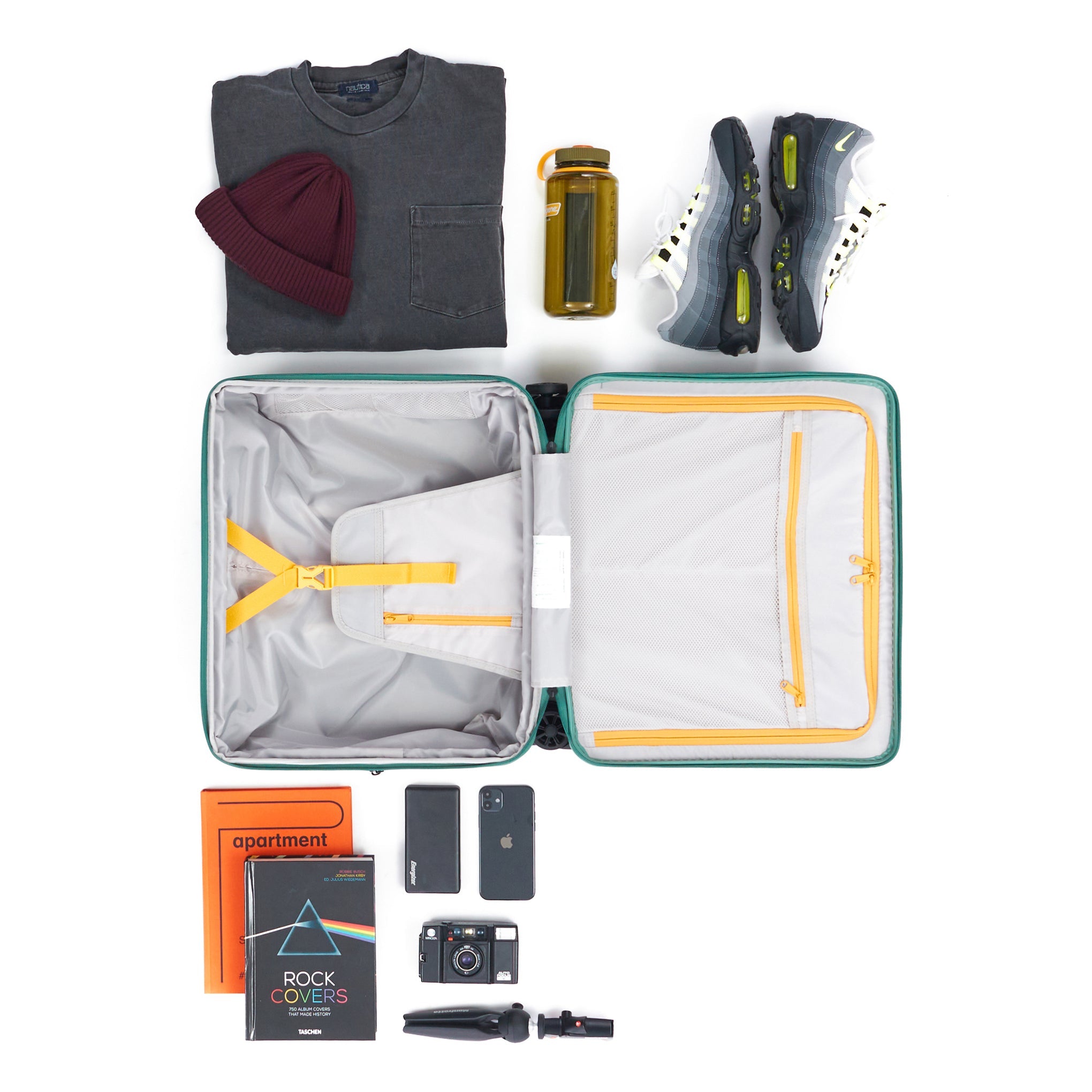 Square Expandable Suitcase with TT Handle - Carry-On