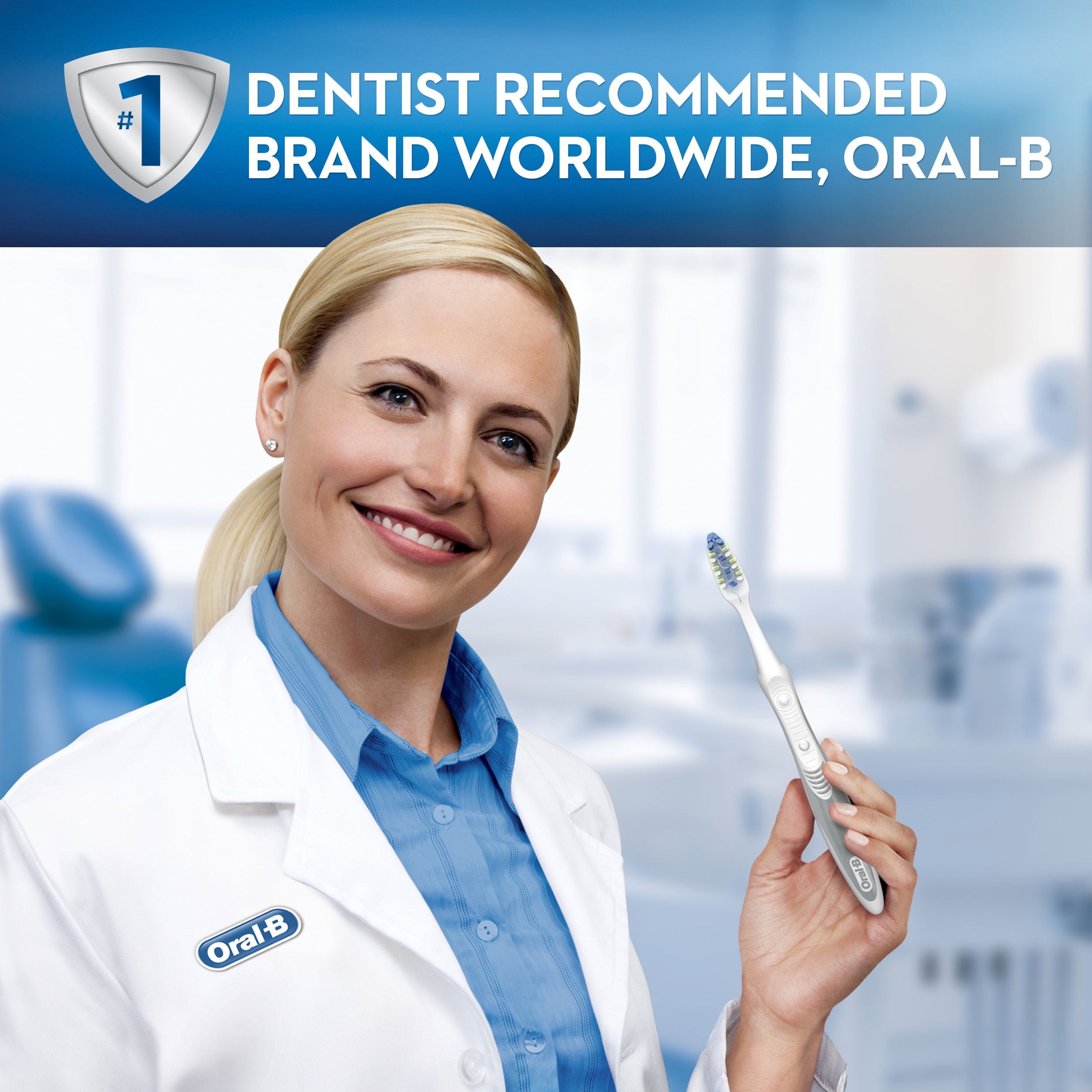 Battery Electric Toothbrush, Medium, 1 Ct