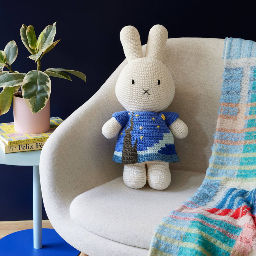 Miffy Crochet Van Gogh The Starry Night Large Plush Toy