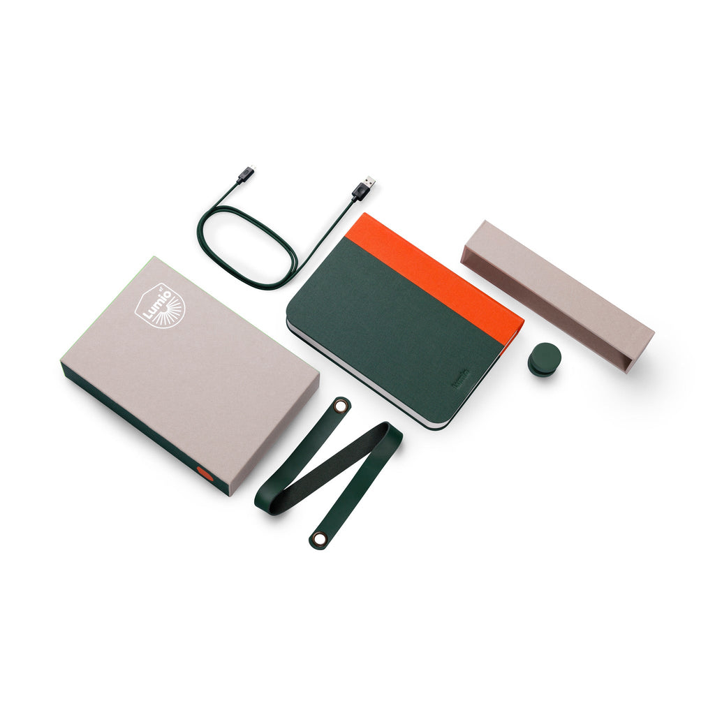 Lumio Book Lamp - Orange/ Green