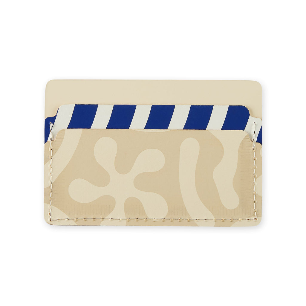 Dusen Dusen Recycled Leather Card Holder - Sand