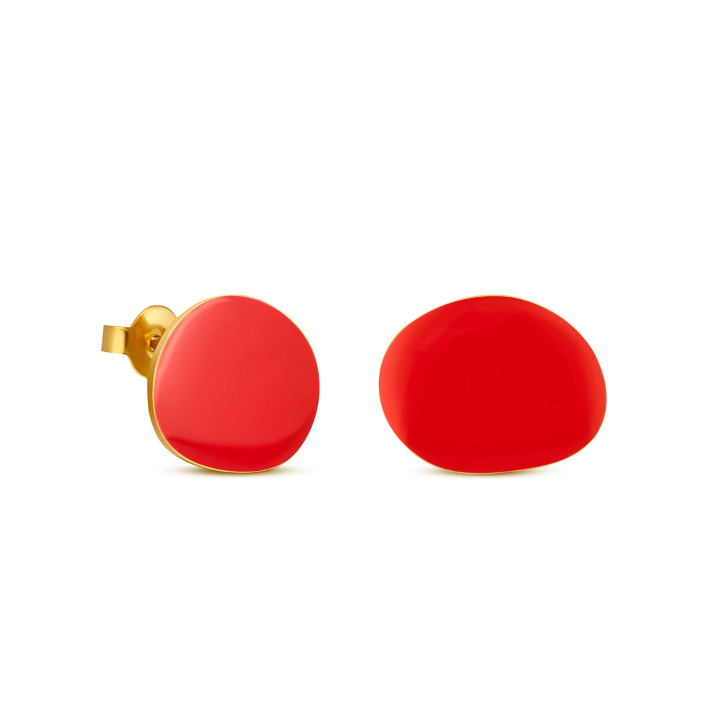 Joan Mir?? Gold-Plated Dot Post Earrings