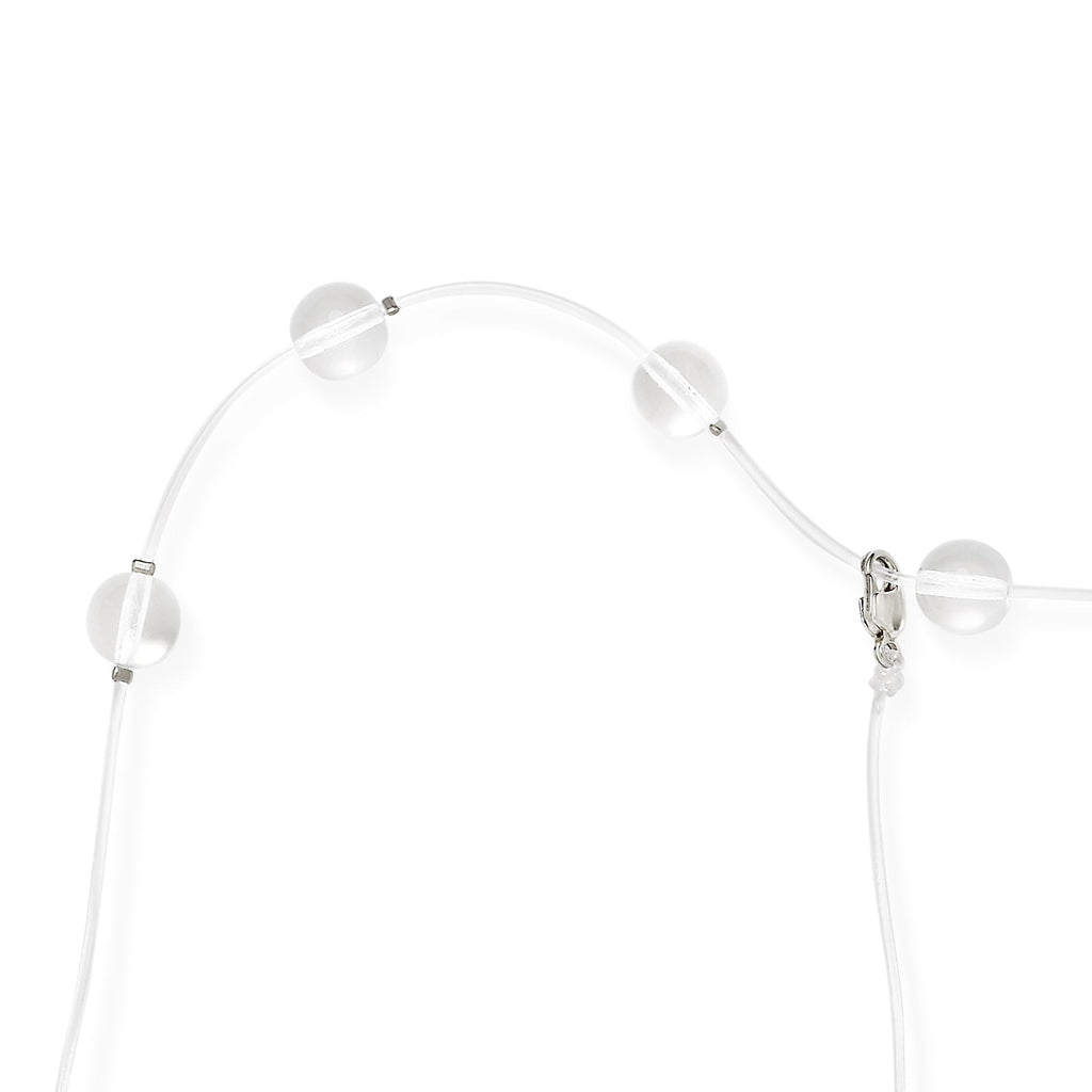 Glass Bubble Necklace - Transparent