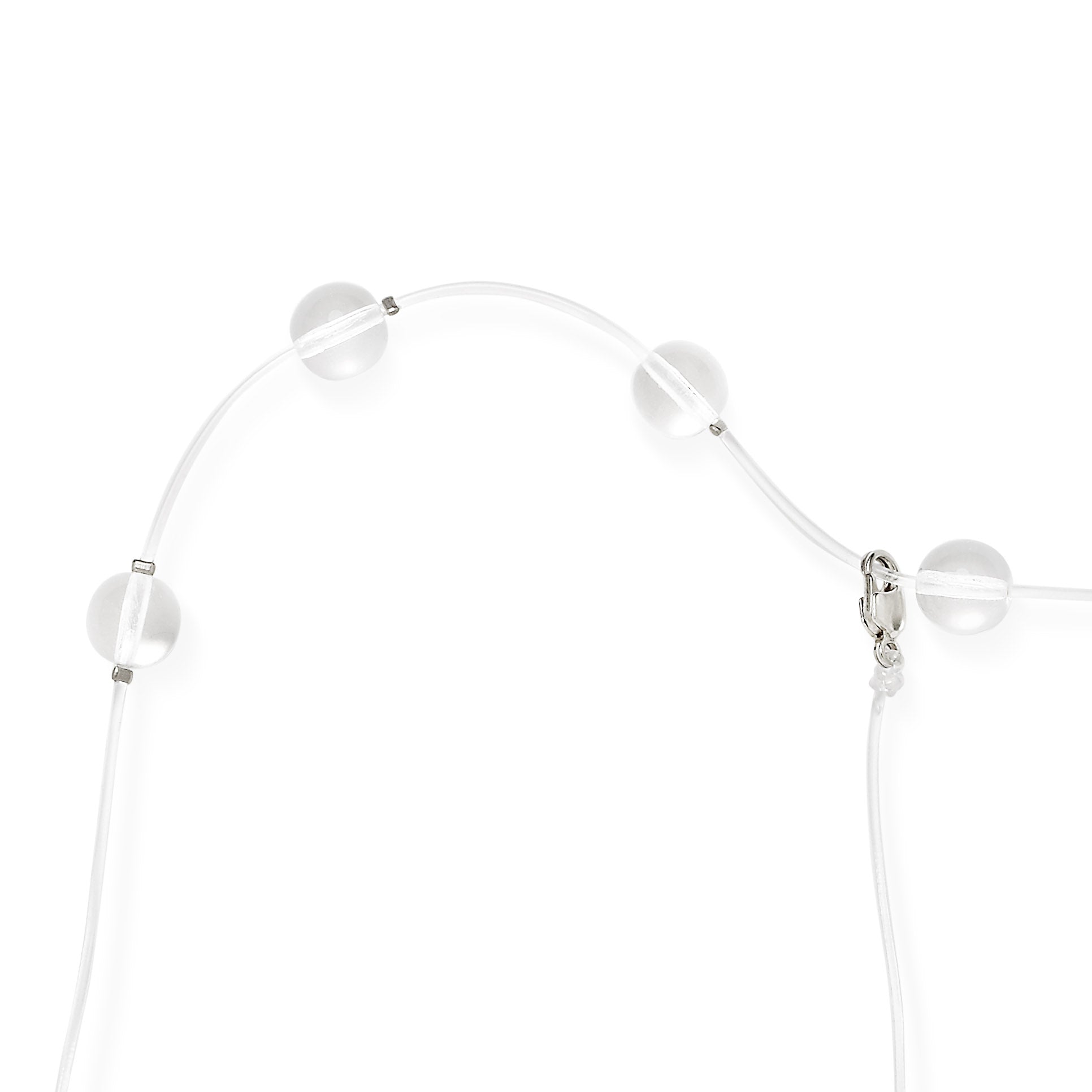 Glass Bubble Necklace - Transparent