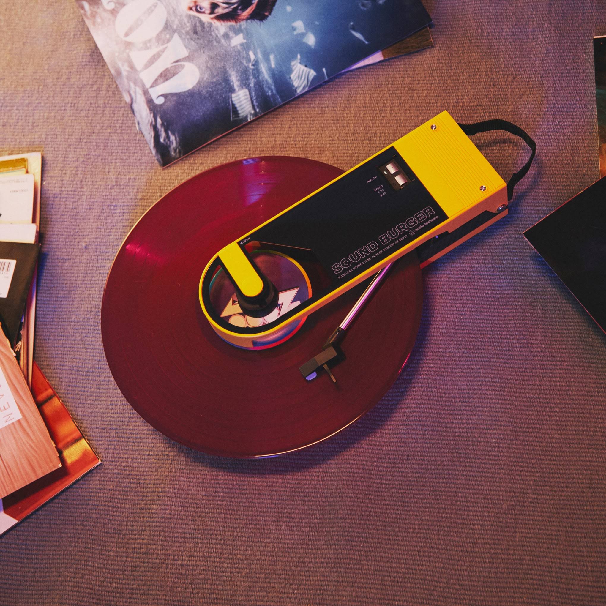 Audio-Technica Sound Burger Portable Turntable AT-SB727-YL