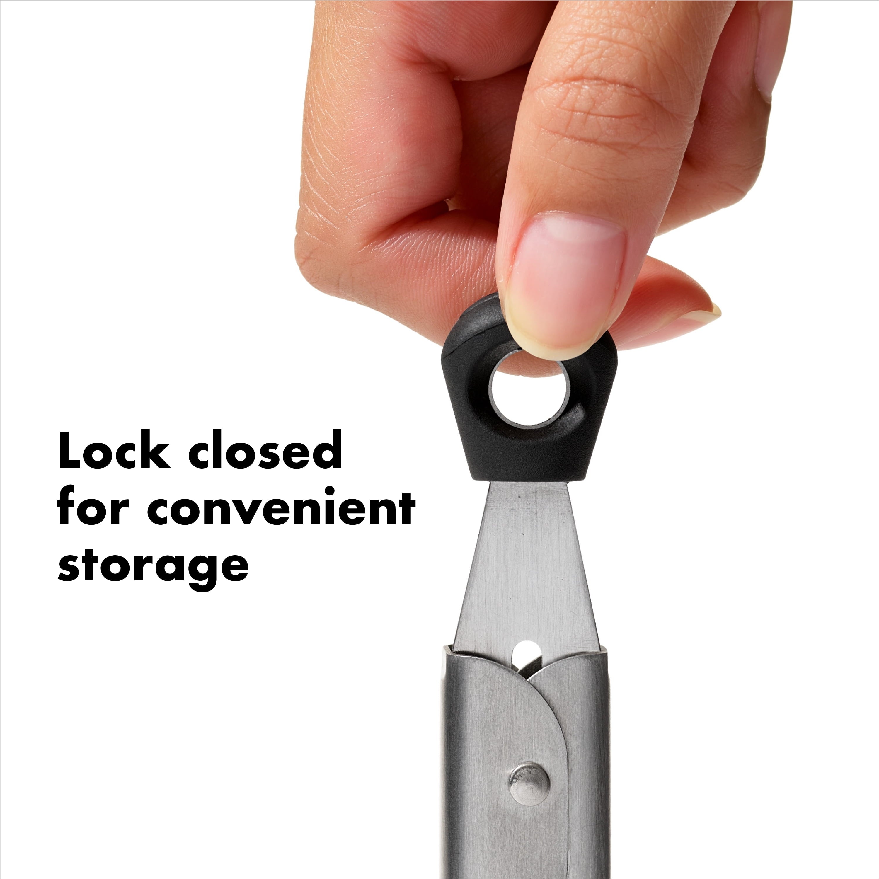 Stainless Steel Mini 7-inch Food Tong with Locking Handle