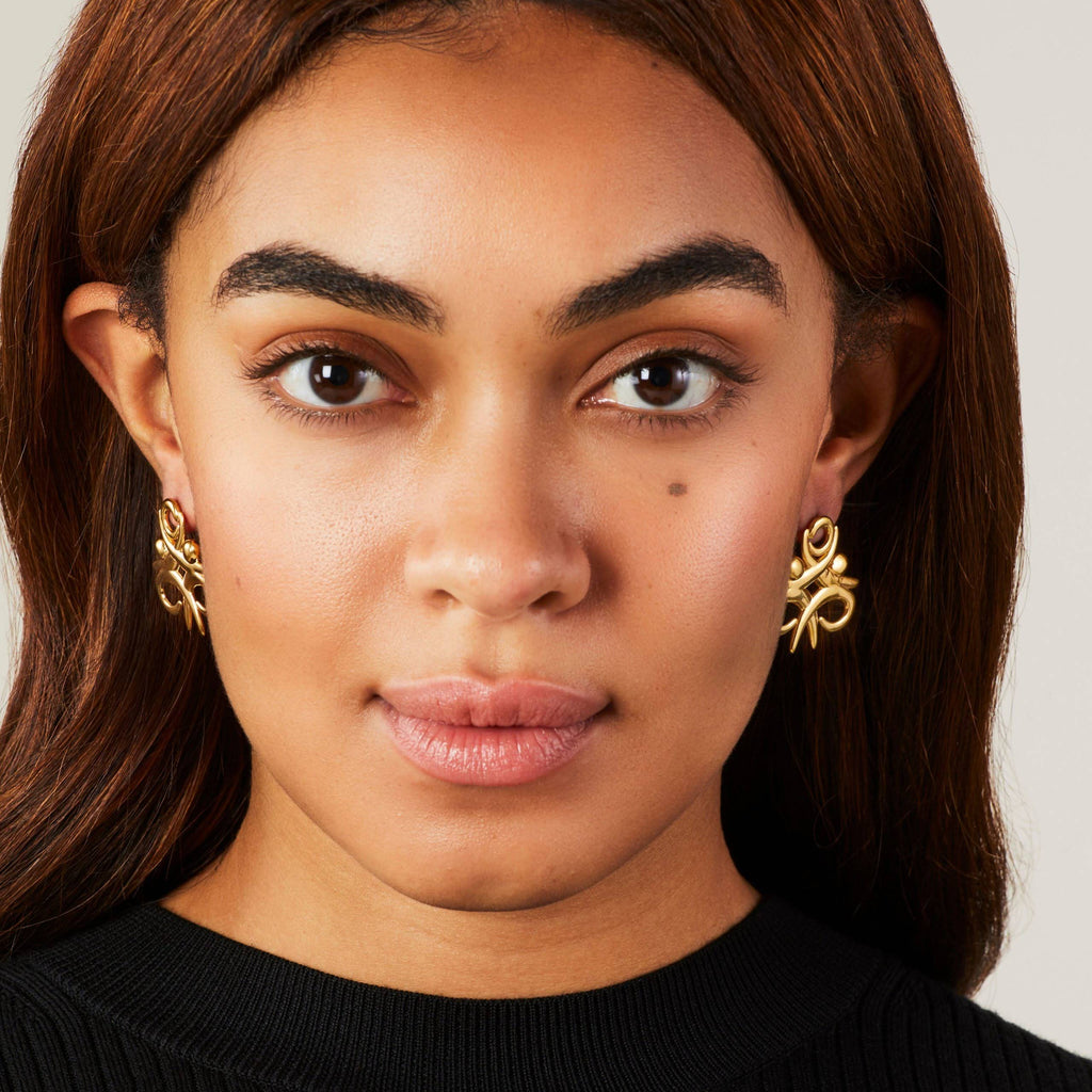 Moving Together Stud Earrings - Large