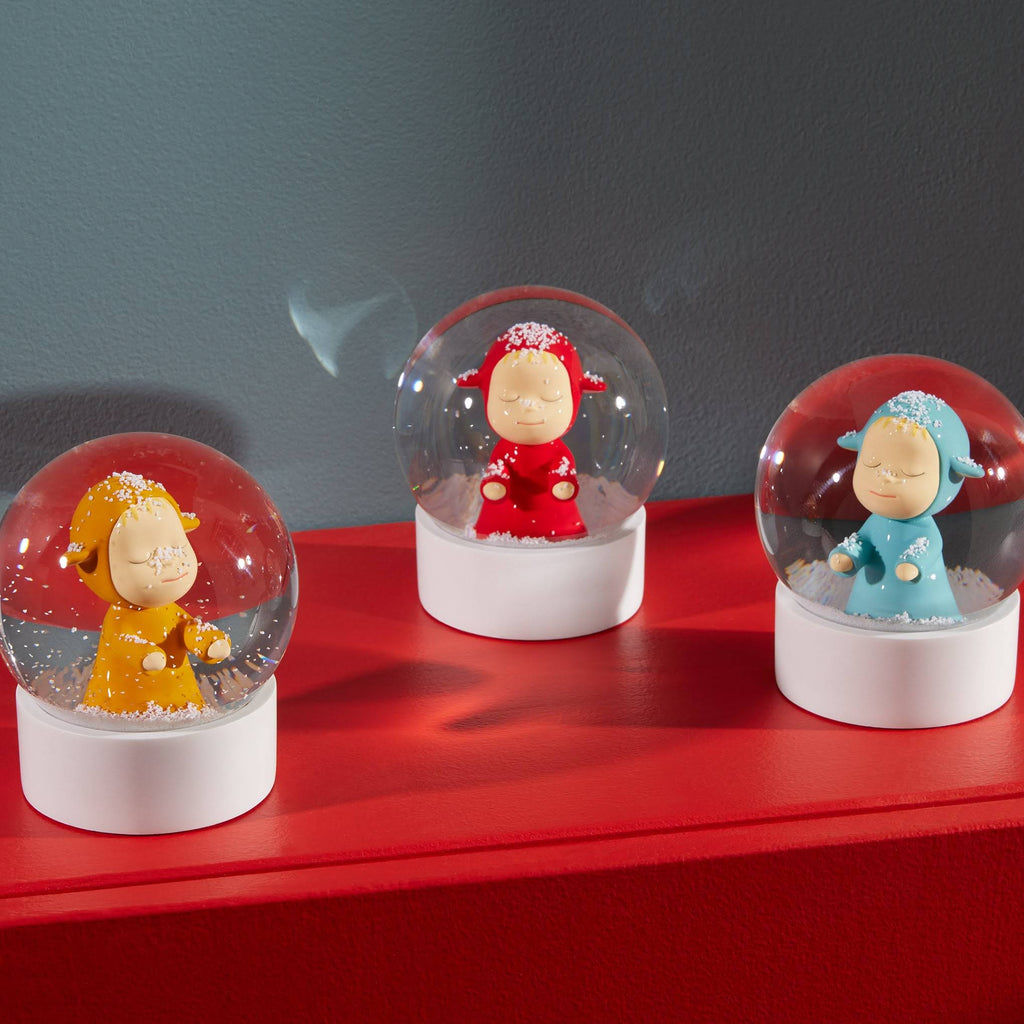 Yoshitomo Nara Little Wanderer Snow Globe - Red