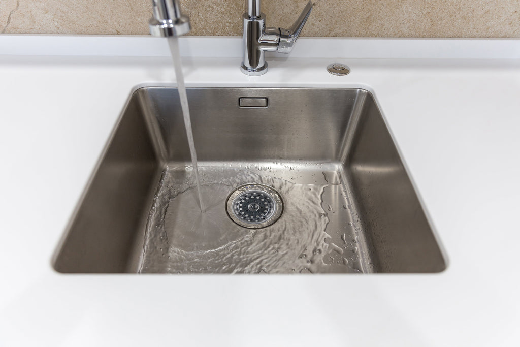 Stainless Steel Deluxe Kitchen Sink Strainer Silver for 3.5" Drains