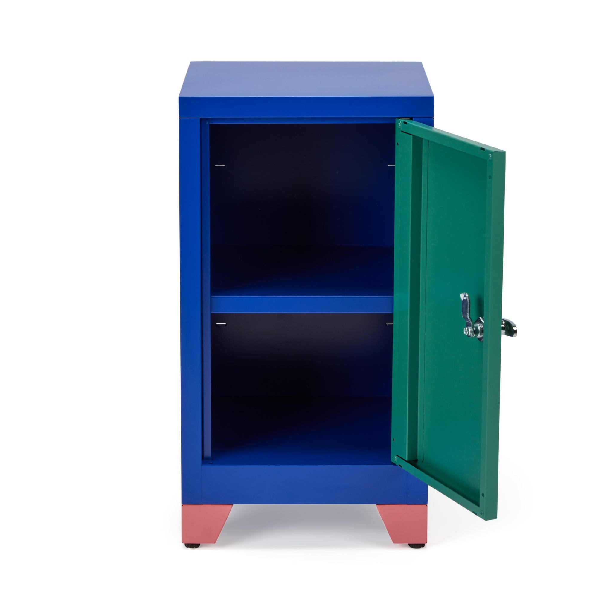 Metal Locker &amp; Side Table - Green
