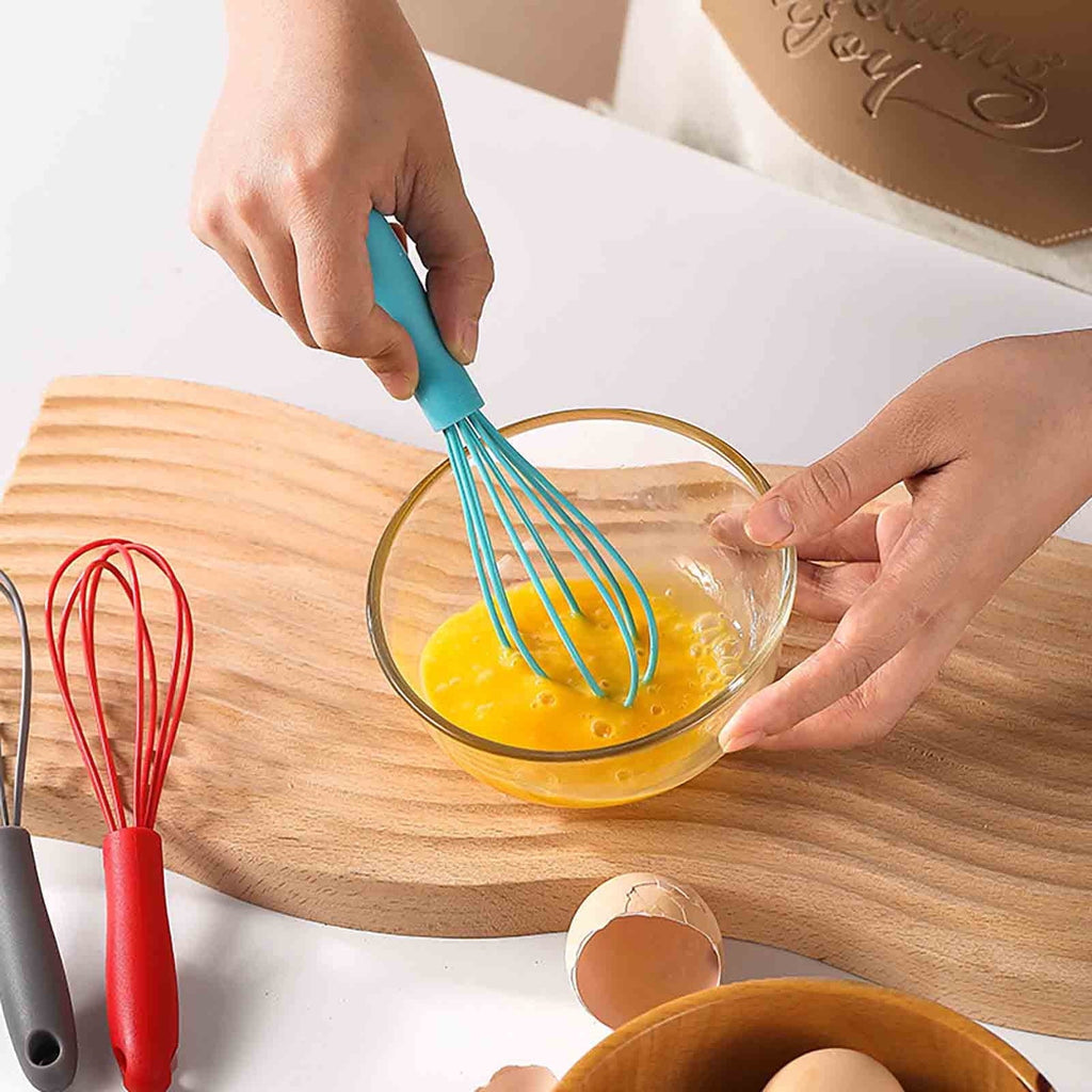 Stainless Steel 6" Mini Whisk, Sturdy Wire Kitchen Utensil for Whipping, Mixing, and Combining Batters & Dry In...