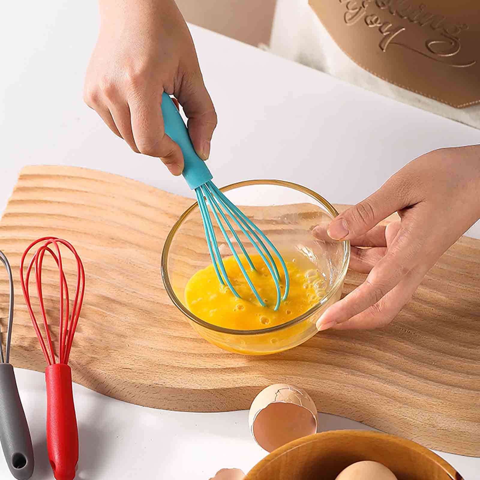 Stainless Steel 6" Mini Whisk, Sturdy Wire Kitchen Utensil for Whipping, Mixing, and Combining Batters & Dry In...