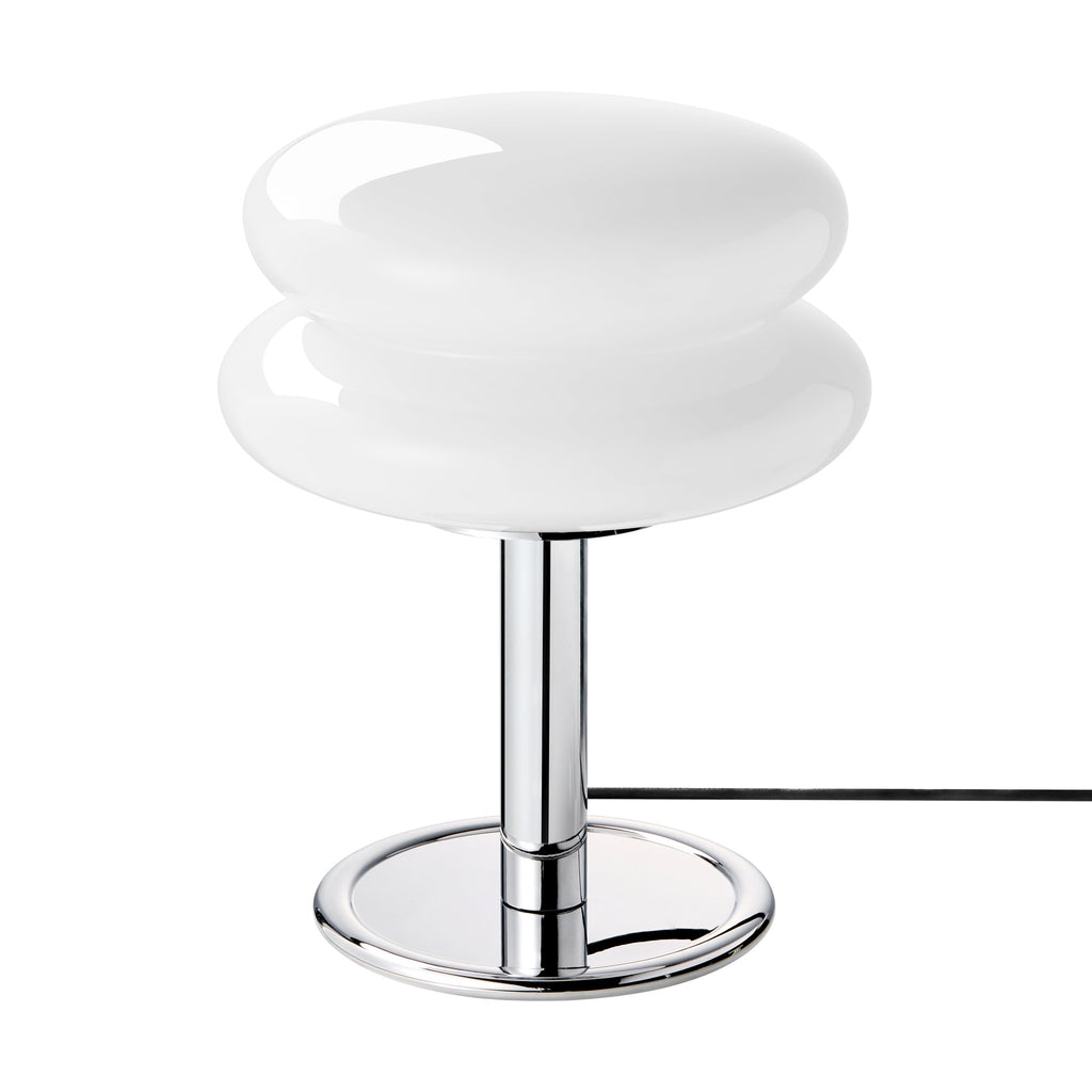 Snowman Table Lamp - White/ Chrome