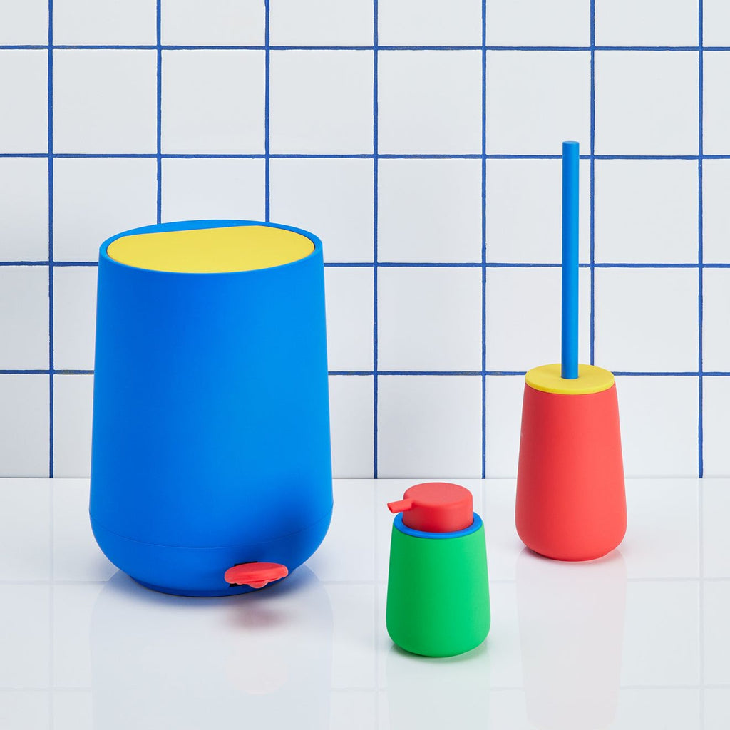 Nova One Color Block Bathroom Accessories - Waste Bin