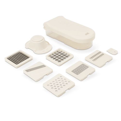 11-Piece Vegetable Chopper, Cream