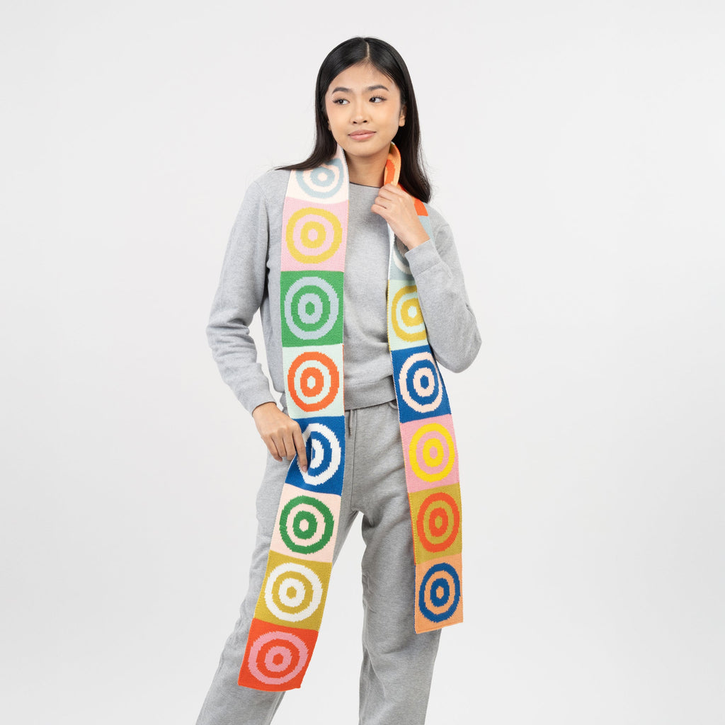 Verloop Skinny Rotate Circles Scarf