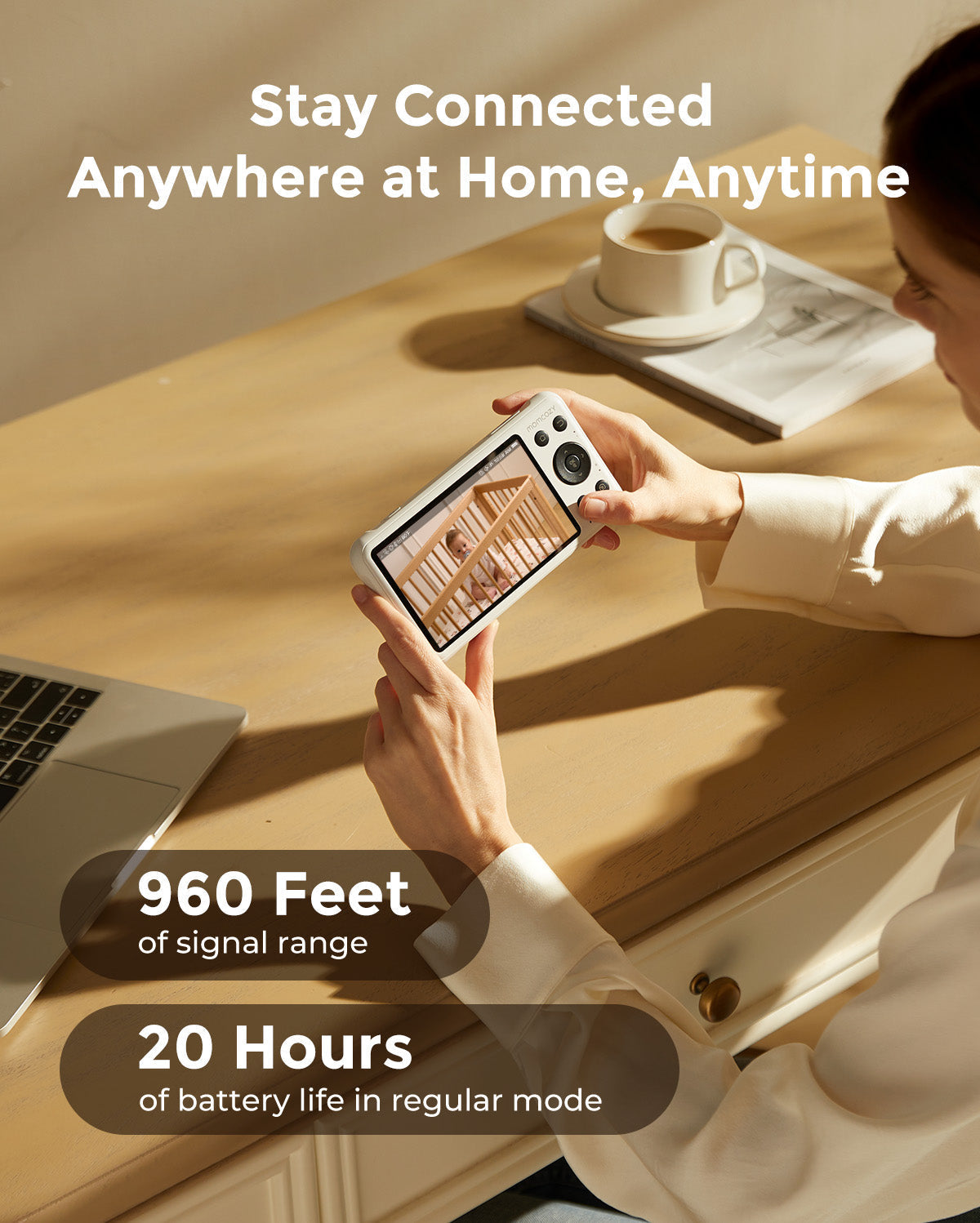 Momcozy 5-Inch Dual-mode Smart Baby Monitor-BM04 (Member Exclusive)-Stock 2
