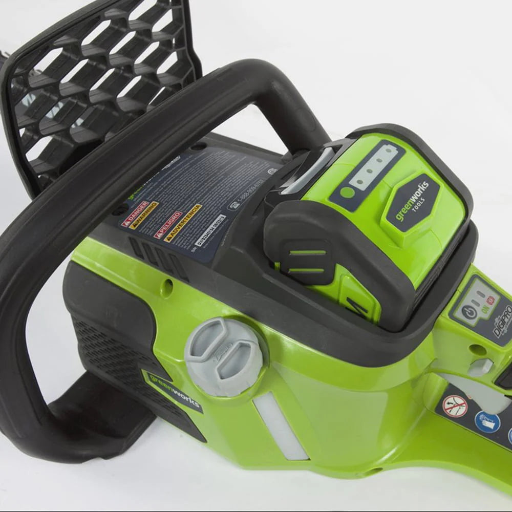 Greenworks 40V 16" Cordless Brushless Chainsaw with 4.0 Ah Battery and Charger, 20312