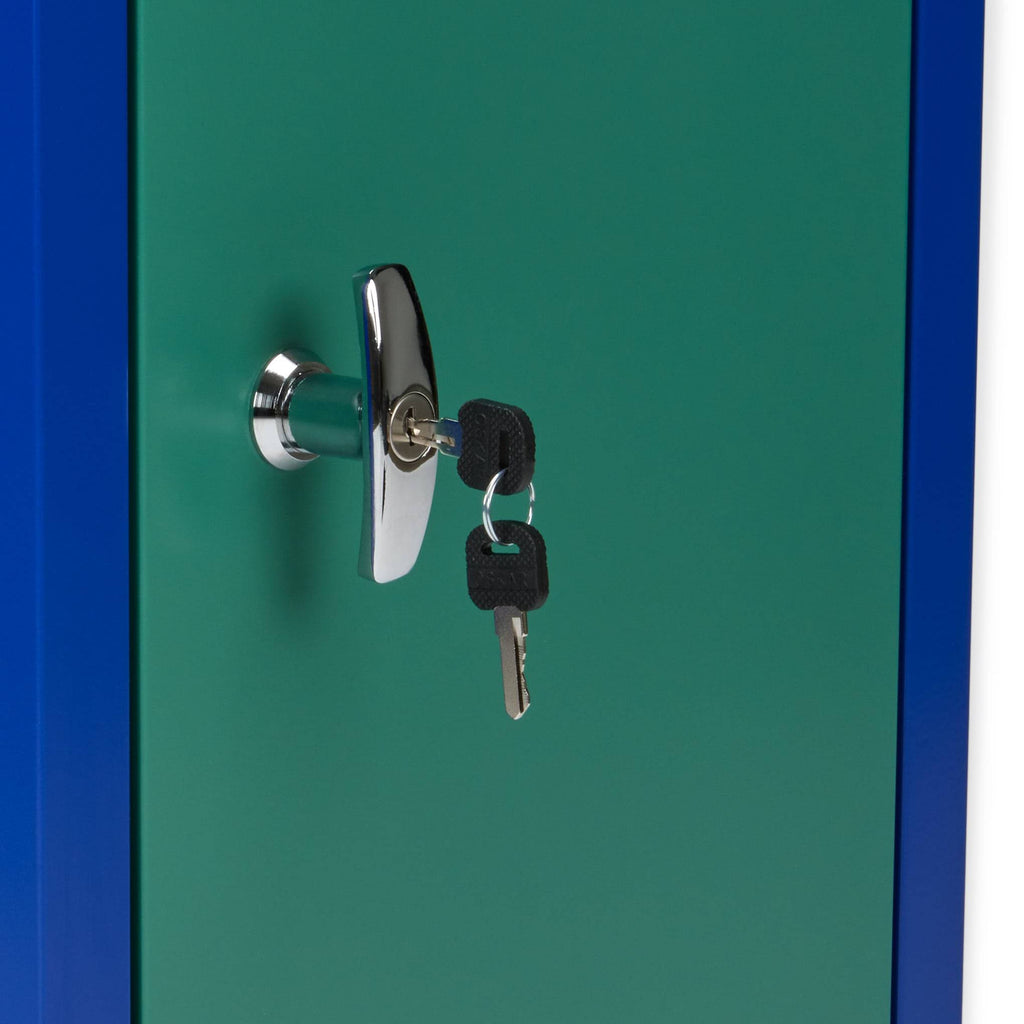 Metal Locker &amp; Side Table - Green