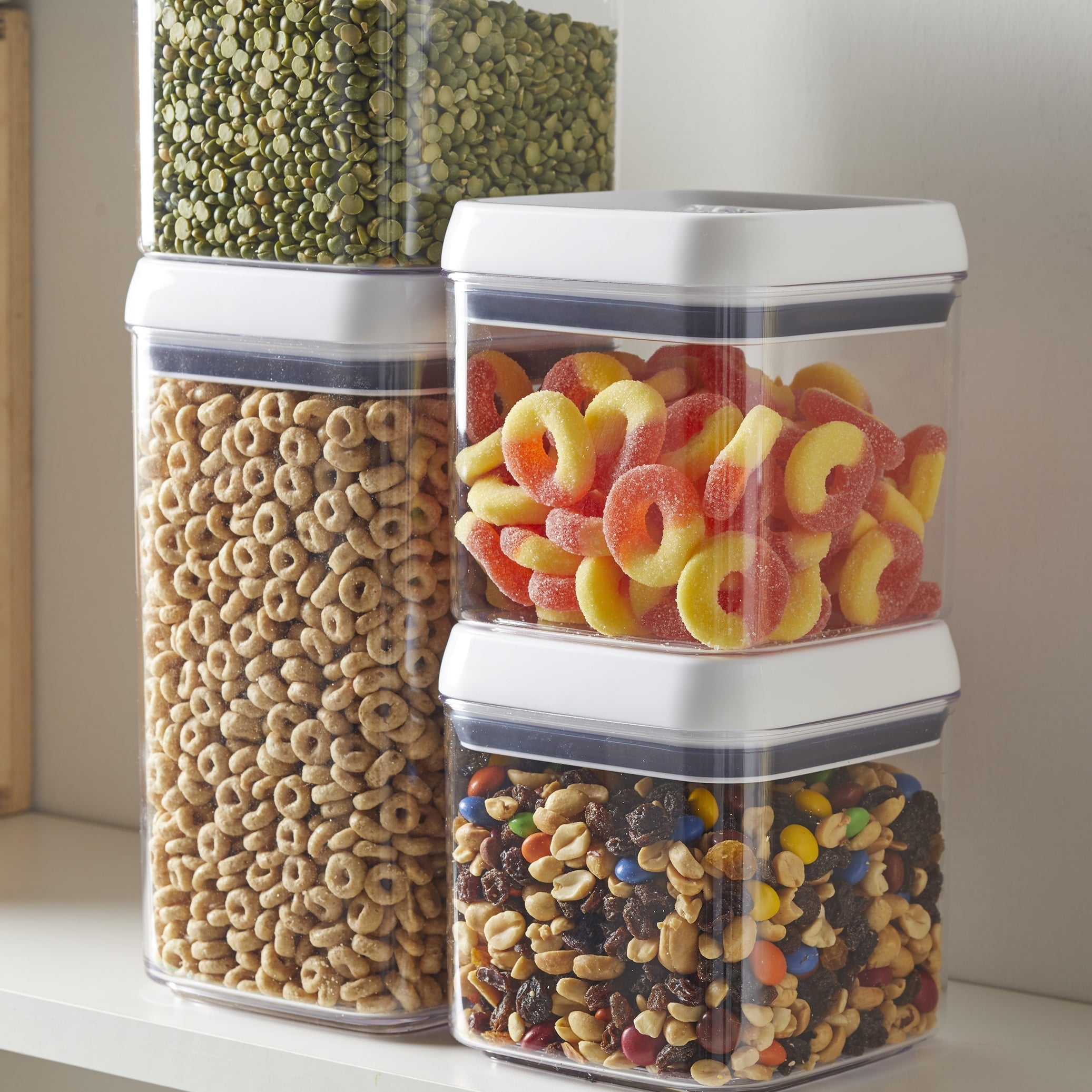 (2 pack) Canister - 4.5 Cup Square Food Storage Container, Designed to Help with Pantry Organization and F