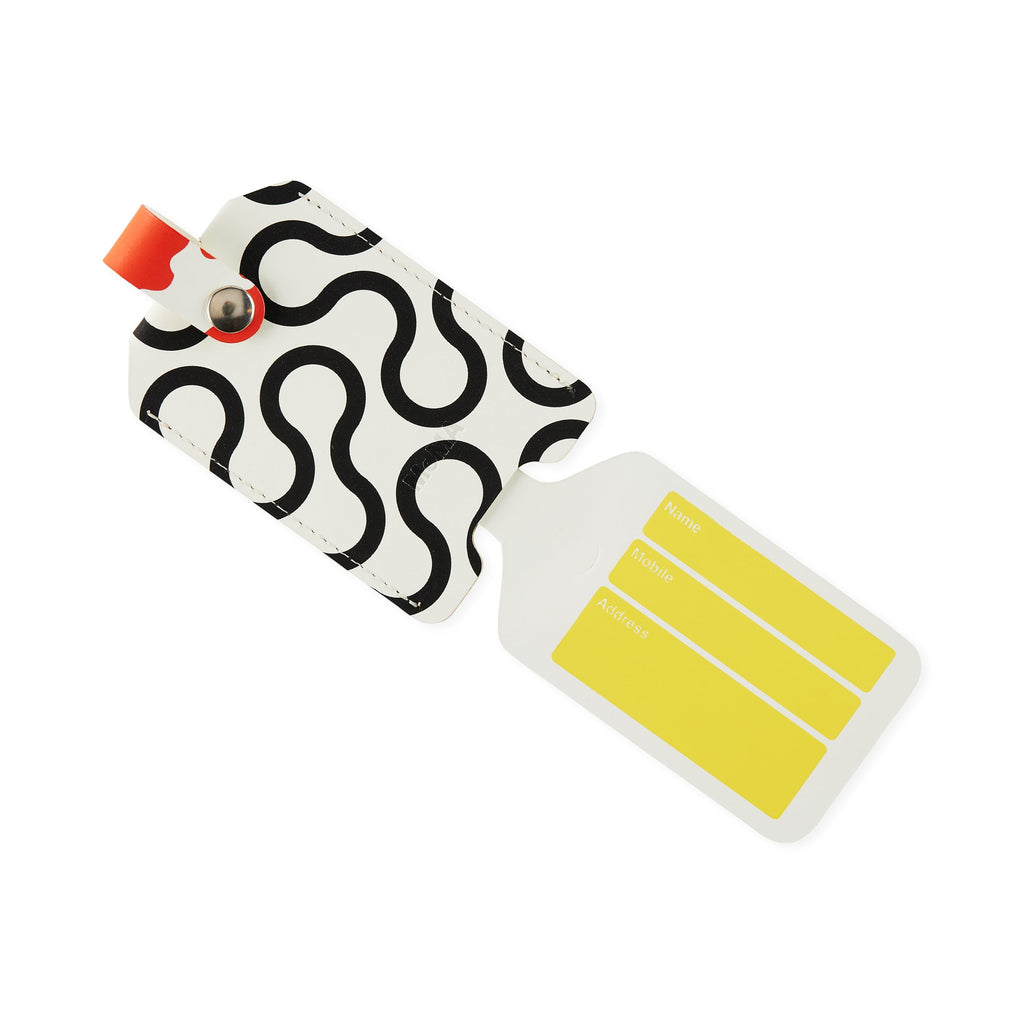 Dusen Dusen Recycled Leather Luggage Tag - Arc