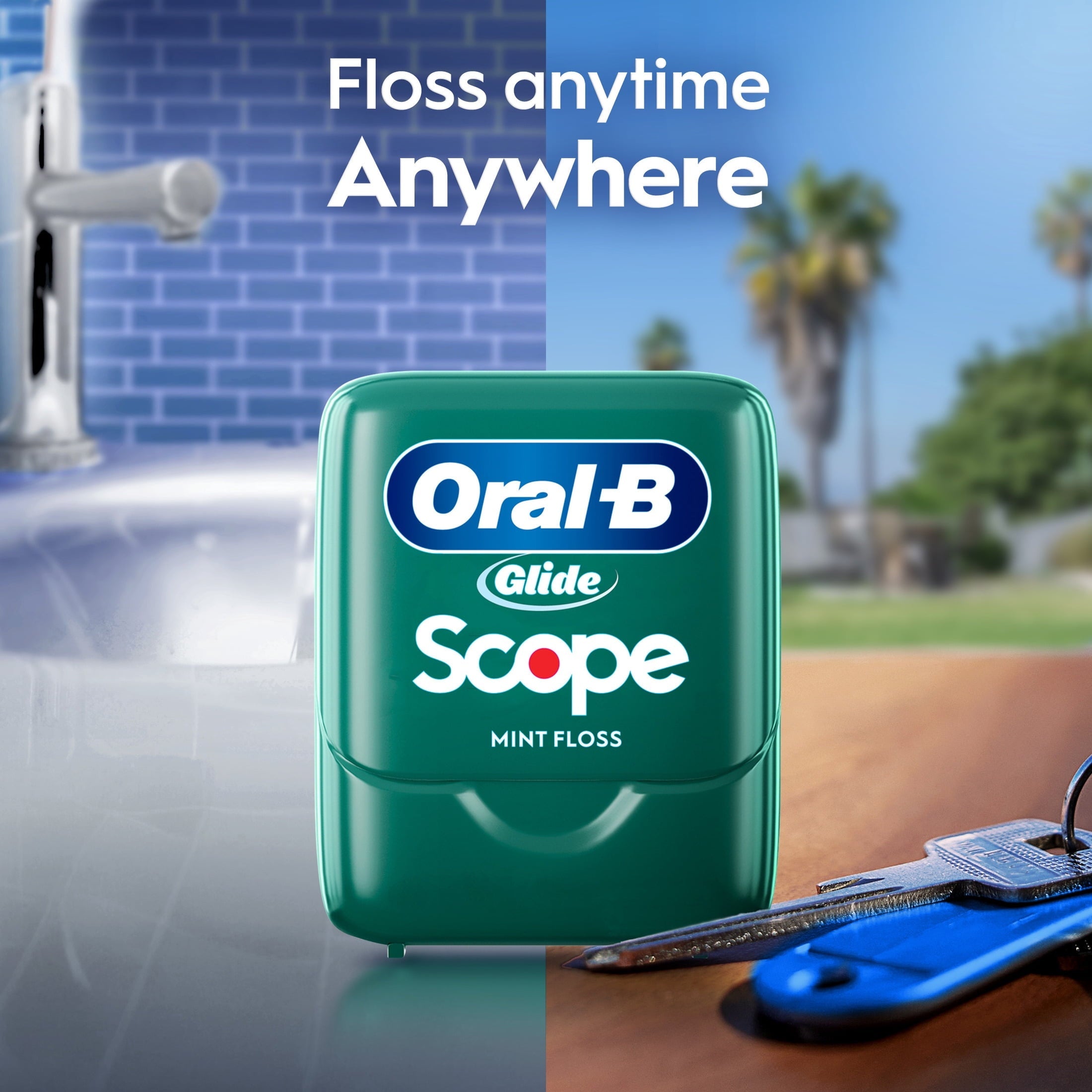 Floss, Glide with Scope Flavor, Mint Dental Floss, 40 meters