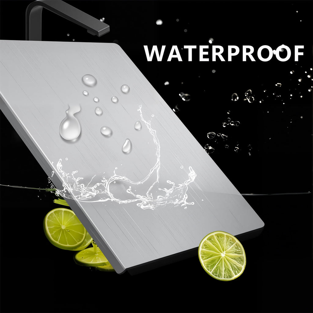 Stainless Steel Cutting Boards 15.75"x 11.8" Cutting Boards for Kitchen, Suitable for Meat, Fruits, Vegetables