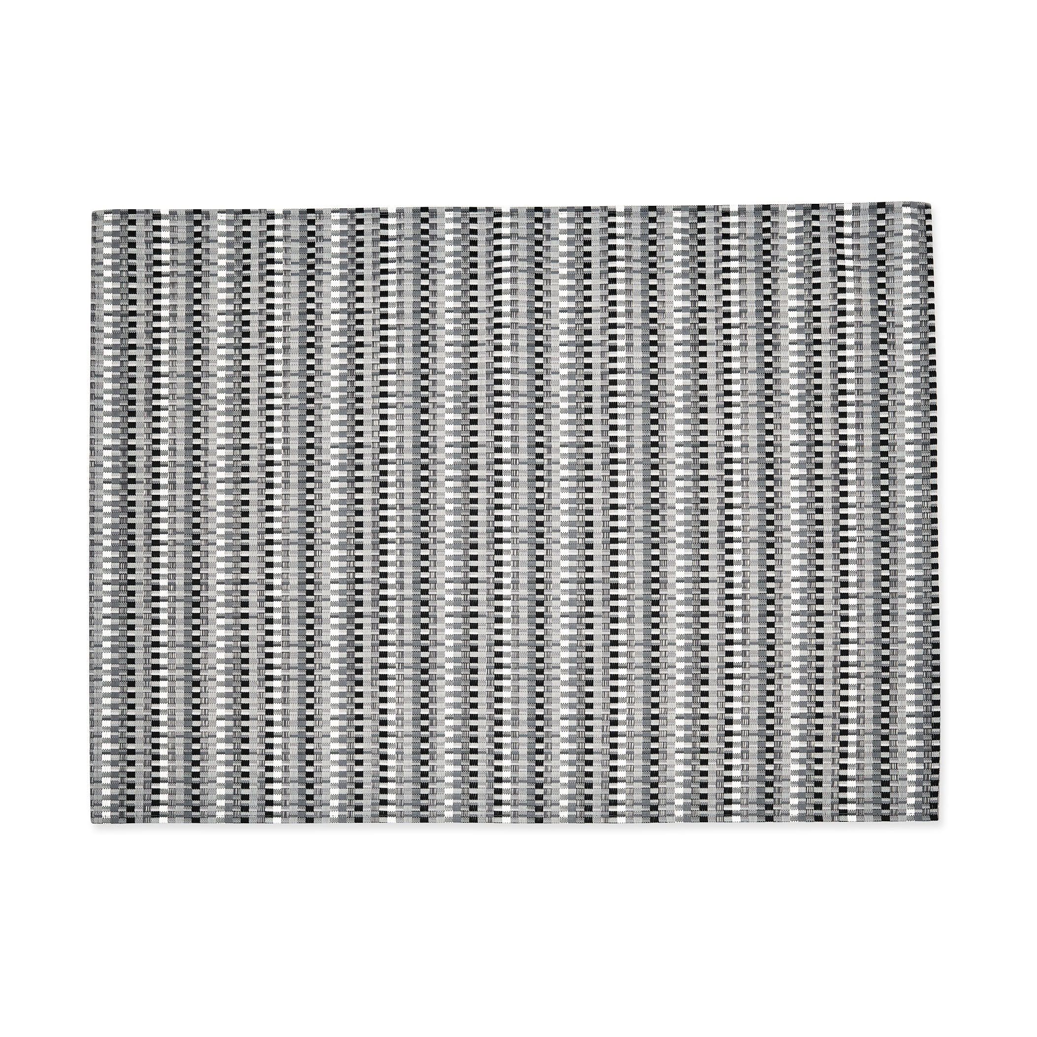 Chilewich Heddle Floormat - Black/ White